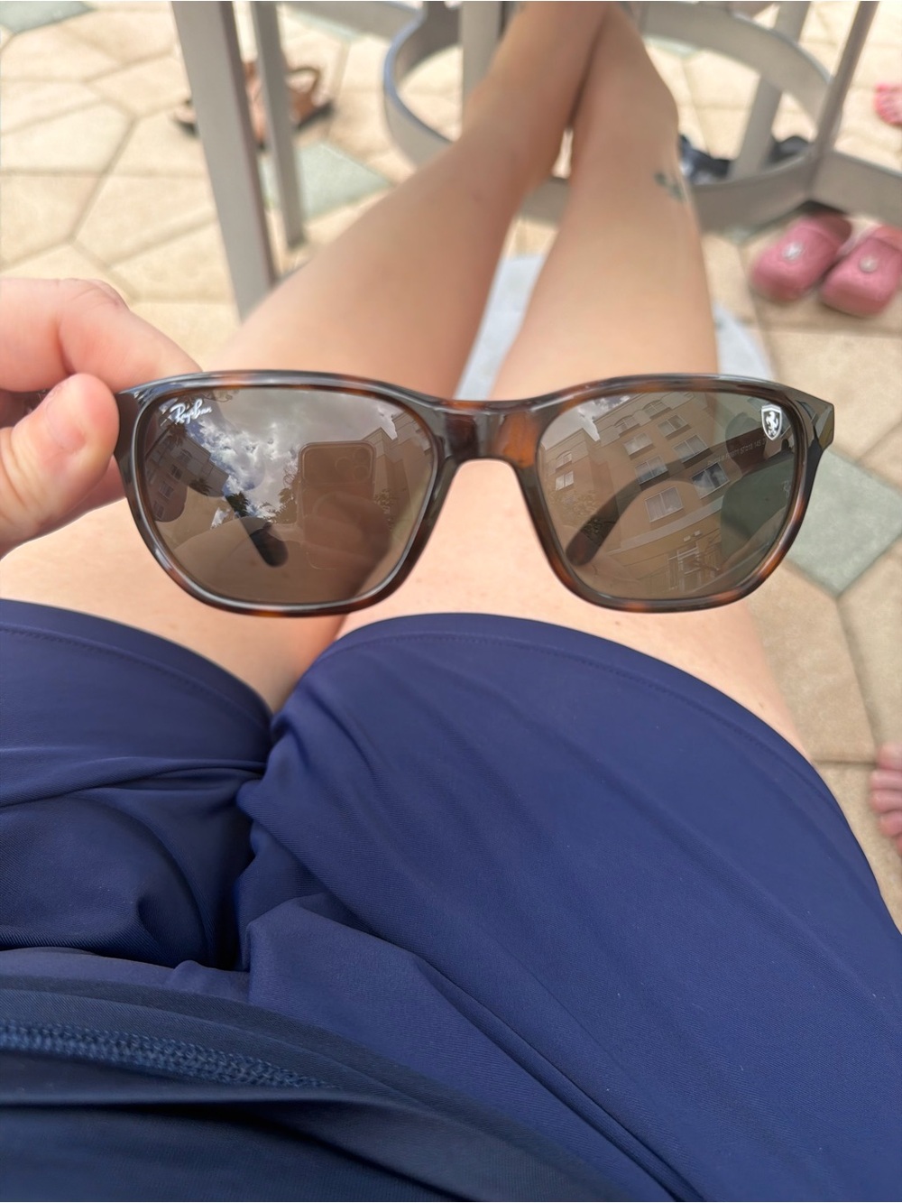 Ray-Ban Brown Tortoiseshell Sunglasses with Brown Lenses